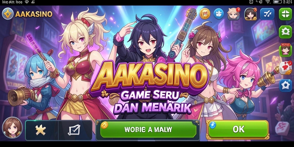 Tampilan karakter Anime yang memukau dalam AAKASINO.