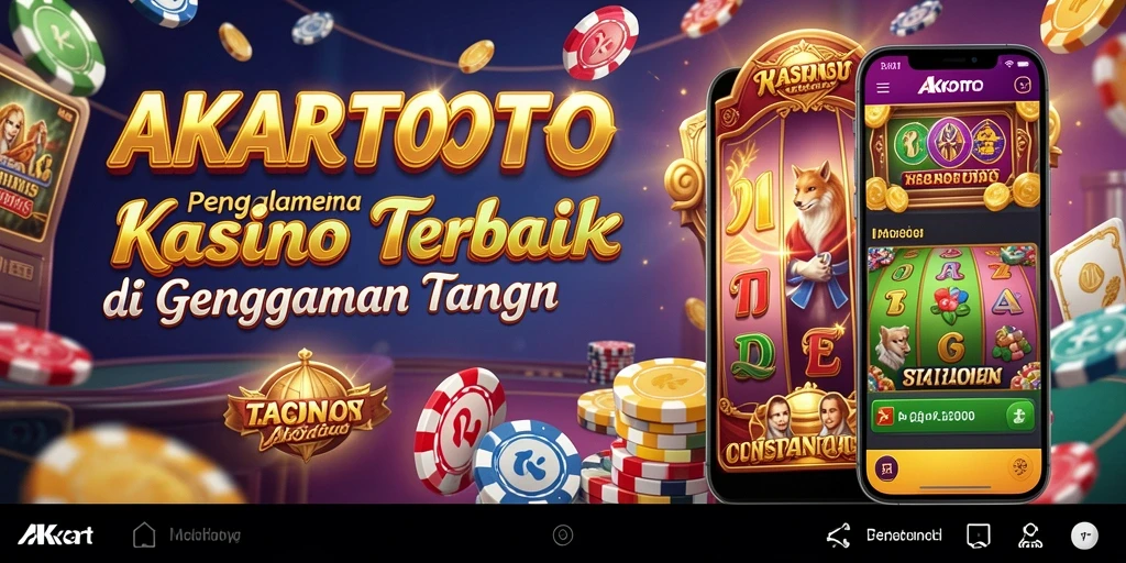 Tangkapan layar utama gameplay Kasino AKARTOTO yang menarik.