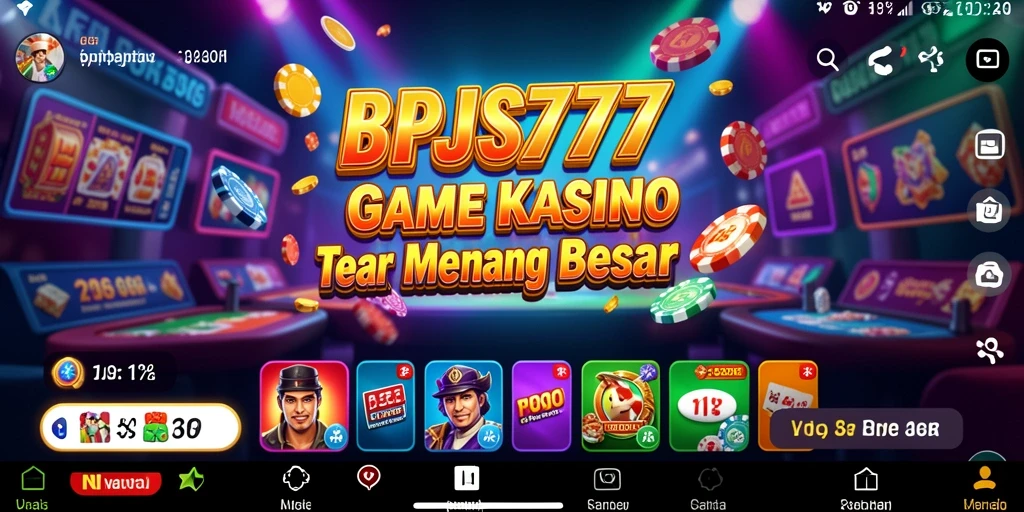 Tampilan menarik gameplay BPJS777 dalam aksi Kasino seru.