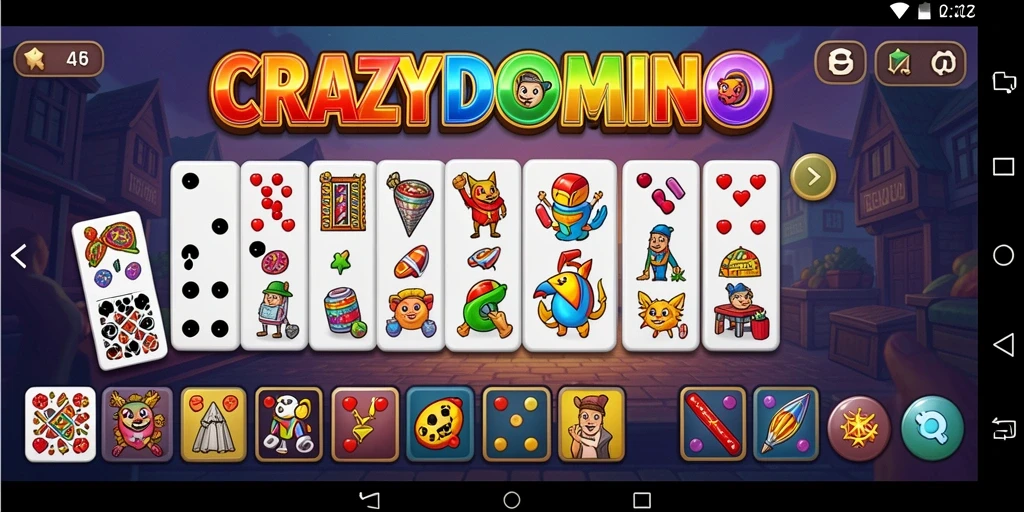 Tampilan seru dan gameplay menarik dari CRAZYDOMINO.