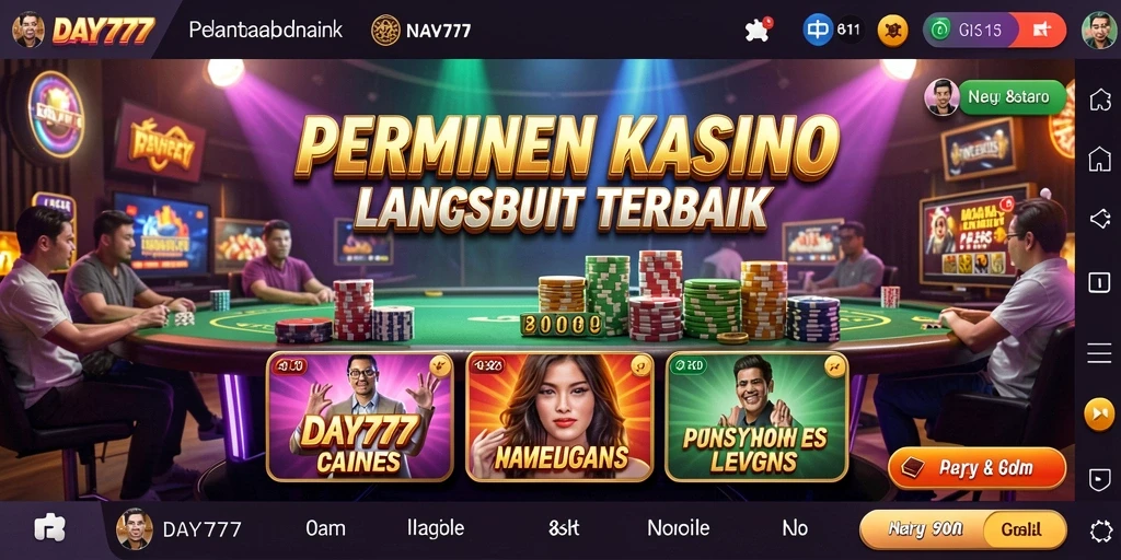 Visual mengesankan dari permainan Live Casino di DAY777.