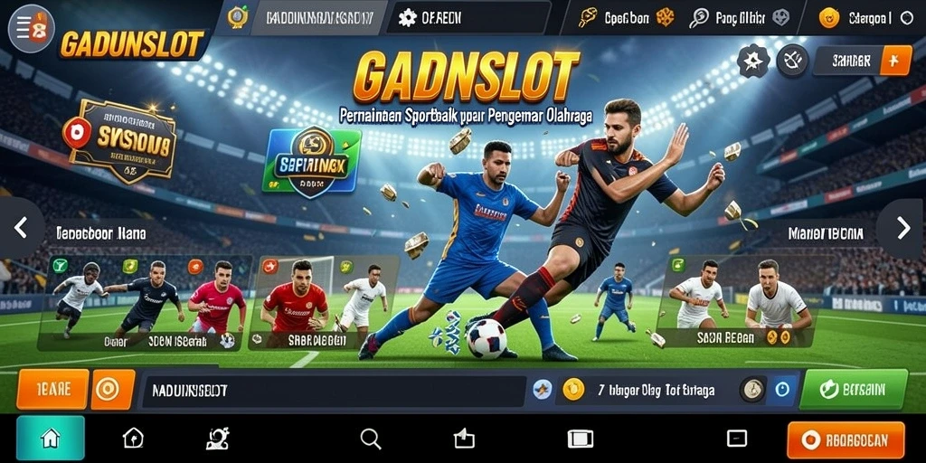 Tampilan gameplay menarik dalam taruhan olahraga di GADUNSLOT.