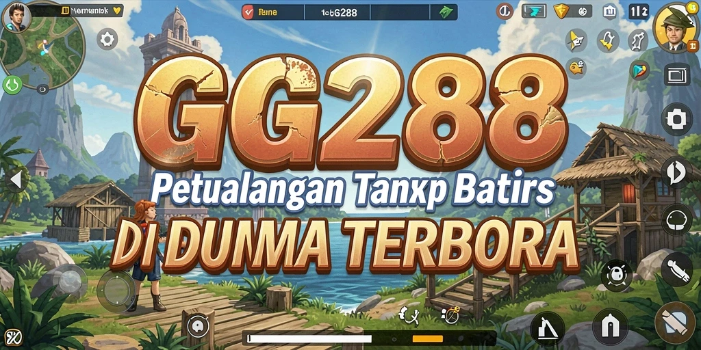 Tangkapan layar gameplay GG288 menunjukkan petualangan di dunia terbuka yang luas.