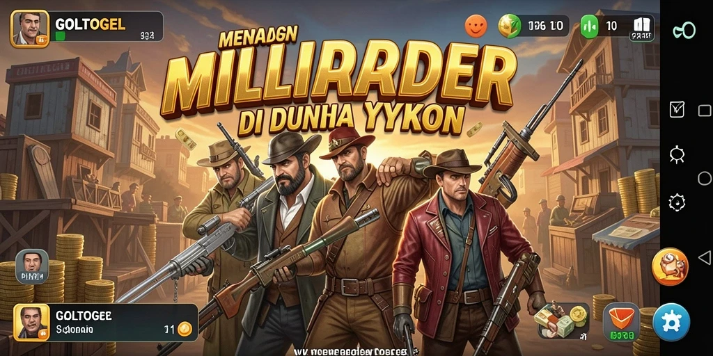 Screenshot GOLTOGEL menampilkan gameplay menegangkan dan strategi memenangkan bisnis.