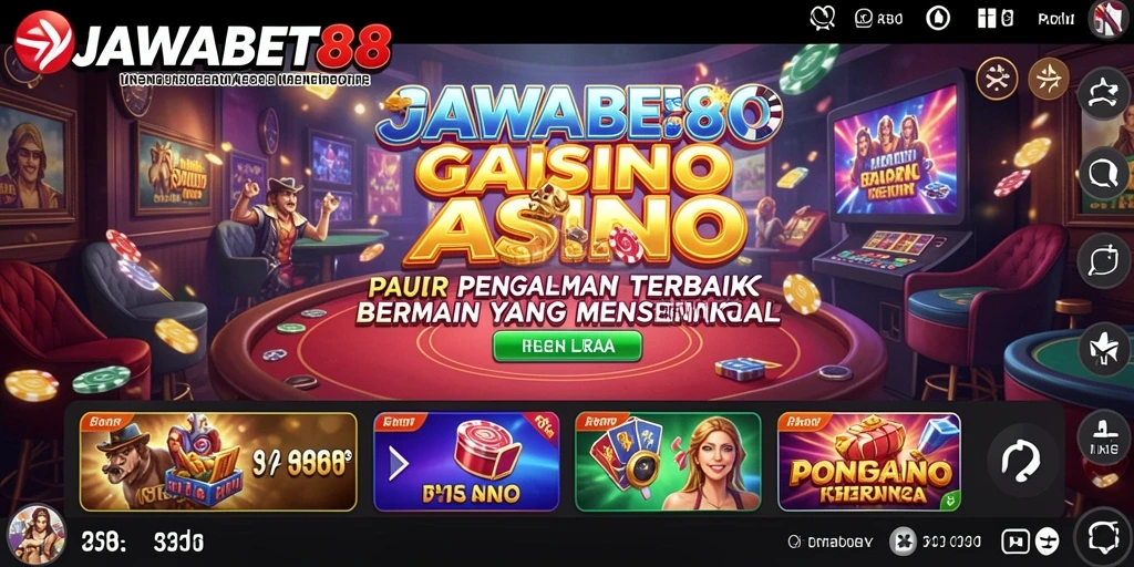 Tampilan seru gameplay Kasino di JAWABET88.