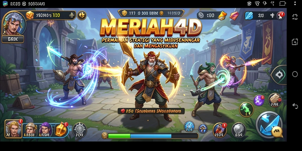 Tampilan menarik dari gameplay strategis MERIAH4D.