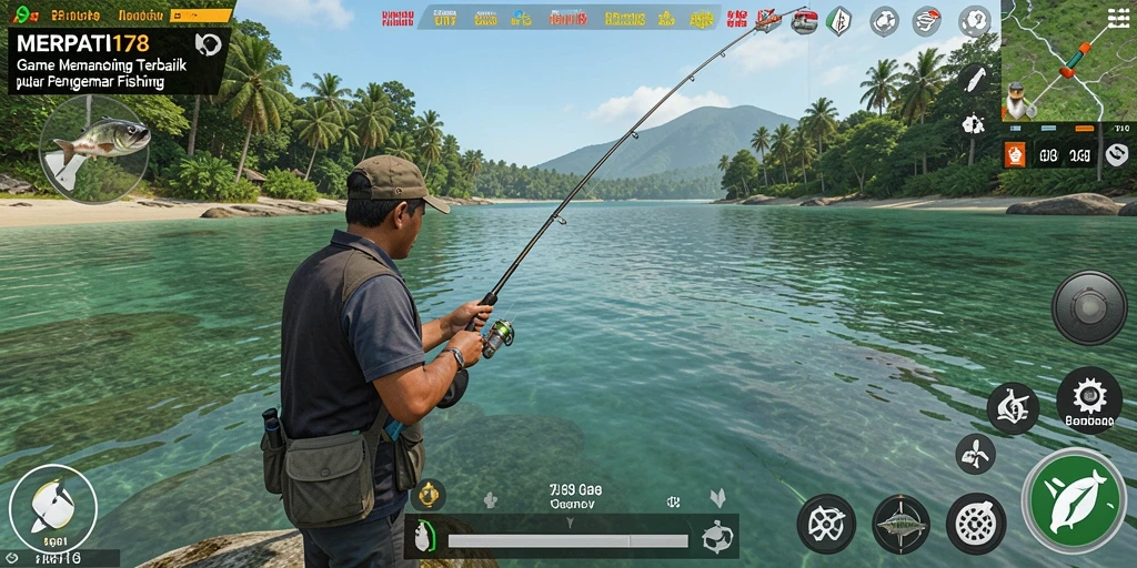 Tampilan gameplay MERPATI178 yang menarik saat memancing.