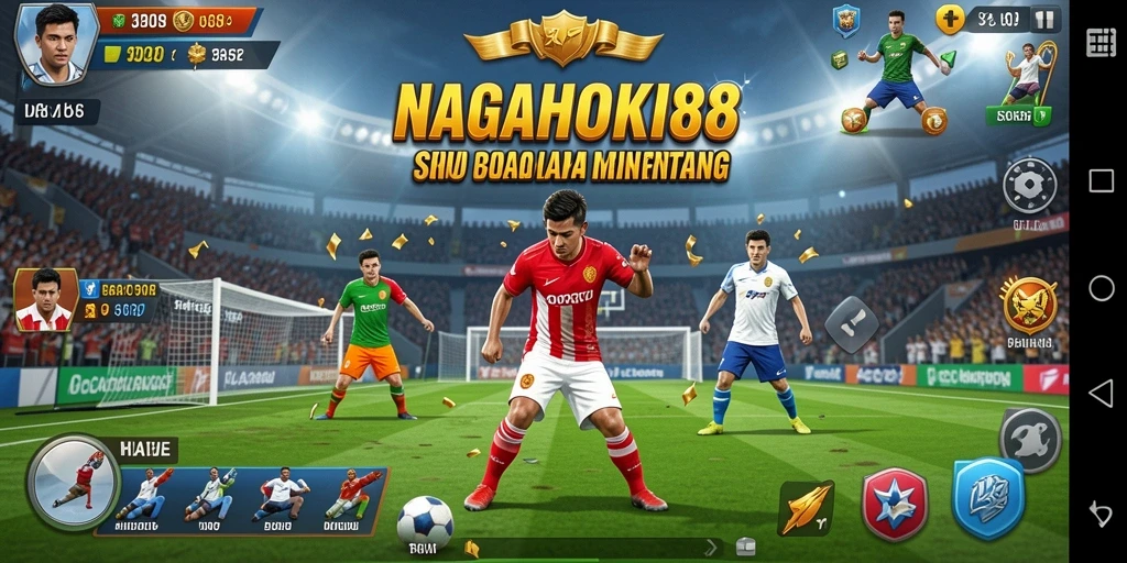 Screenshot gameplay NAGAHOKI88 dengan aksi olahraga seru.