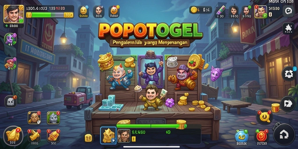 Tangkapan layar utama dari gameplay <strong>POPOTOGEL</strong> yang menarik dan interaktif.