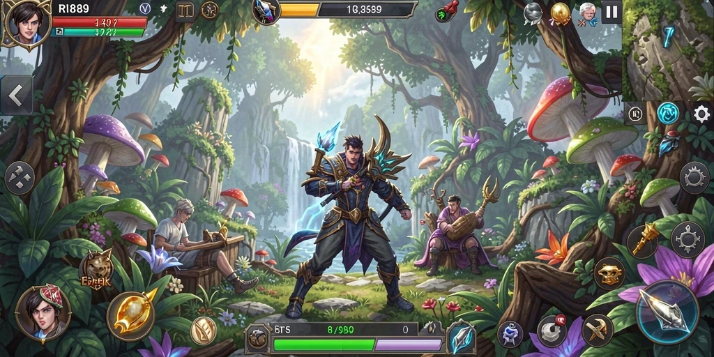 Tampilan gameplay menakjubkan yang menampilkan petualangan epik di <strong>RI889</strong>.