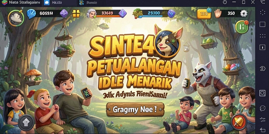 Tampilan gameplay SINTE4D yang menarik dan interaktif