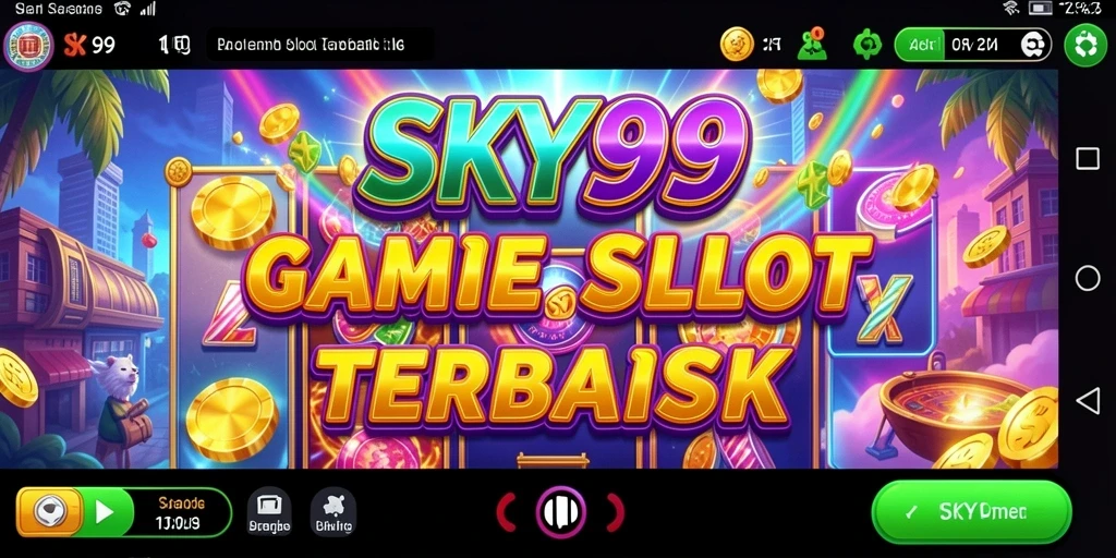 Tampilan menakjubkan dari gameplay slot di SKY99.