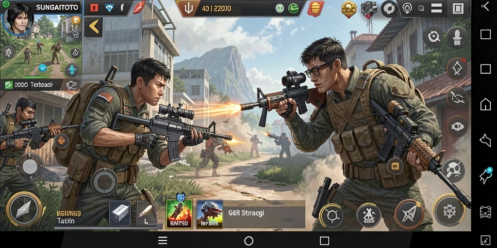 Tampilan gameplay SUNGAITOTO yang menarik dalam aksi strategi.