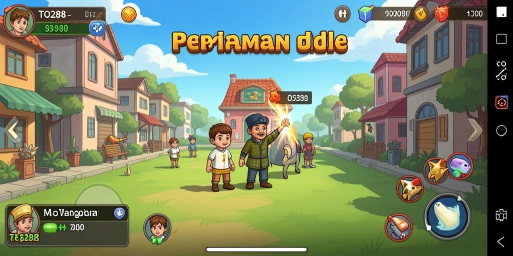 Menampilkan gameplay TO288 yang menarik dengan fitur Idle.