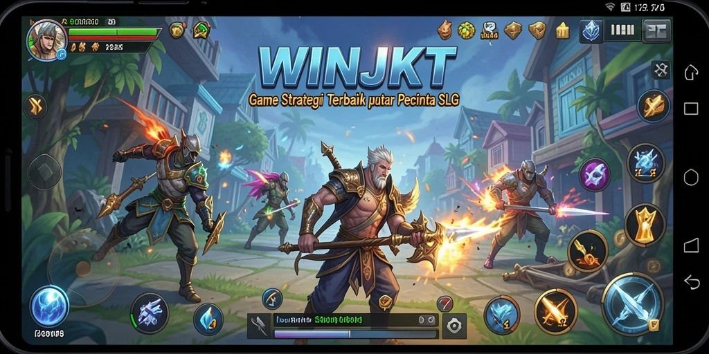 Gameplay seru WINJKT dengan strategi dan pertempuran menegangkan.