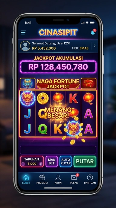 Screenshot antarmuka aplikasi cinasipit yang user-friendly.
